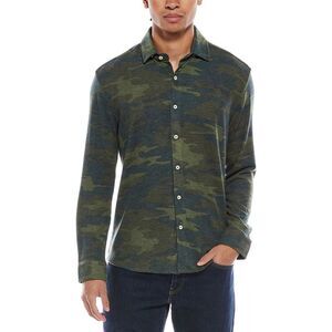 Stone Rose Mens Technical Performance Fleece Shirt, Green